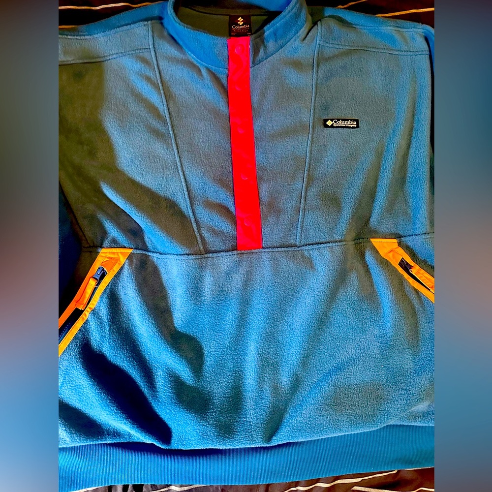 Columbia fleece men’s xxl vintage button down brand new